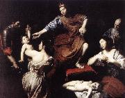 VALENTIN DE BOULOGNE The Judgment of Solomon  at Sweden oil painting reproduction